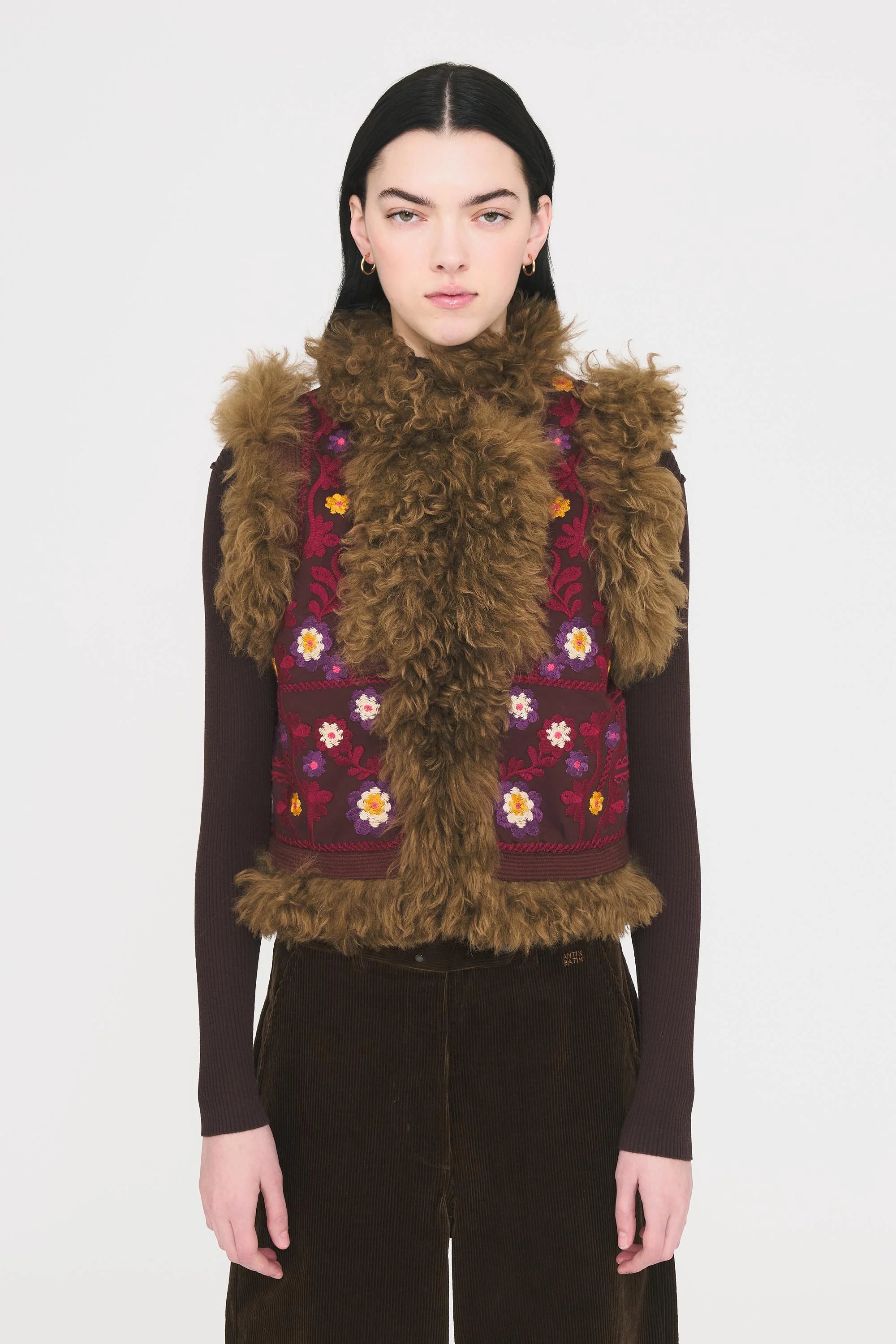 Magyar Vest in Burgundy, from Antik Batik